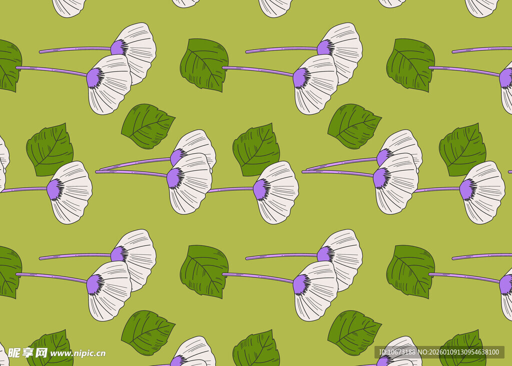 绿色背景的鞋子与方块图案