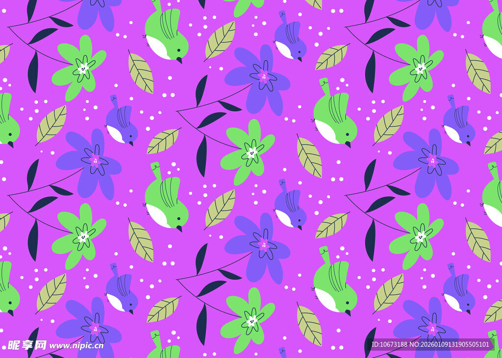 紫色背景多彩图案纹理