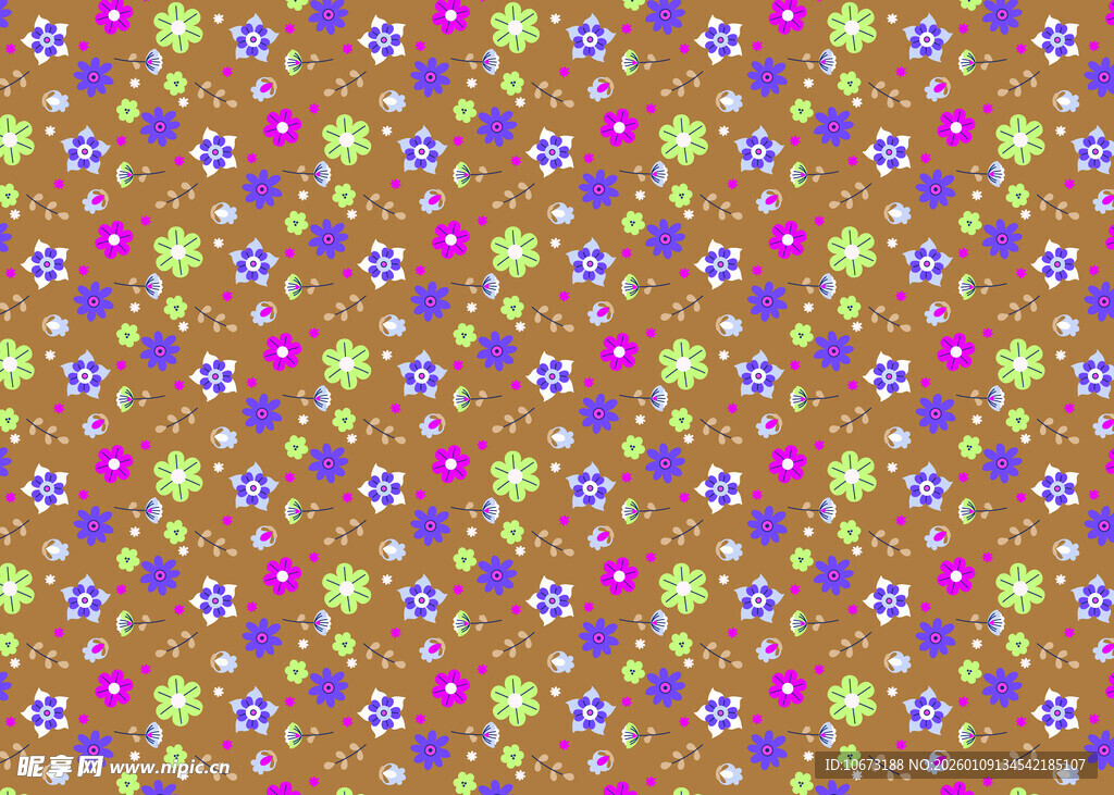 多彩碎花图案背景