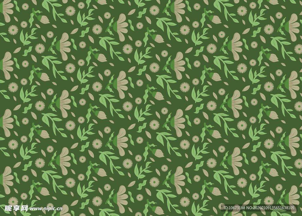 绿色植物纹理图案背景