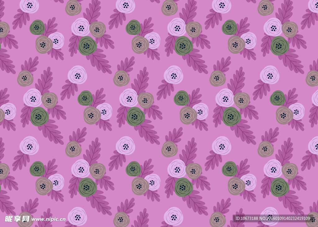 粉色花卉图案背景