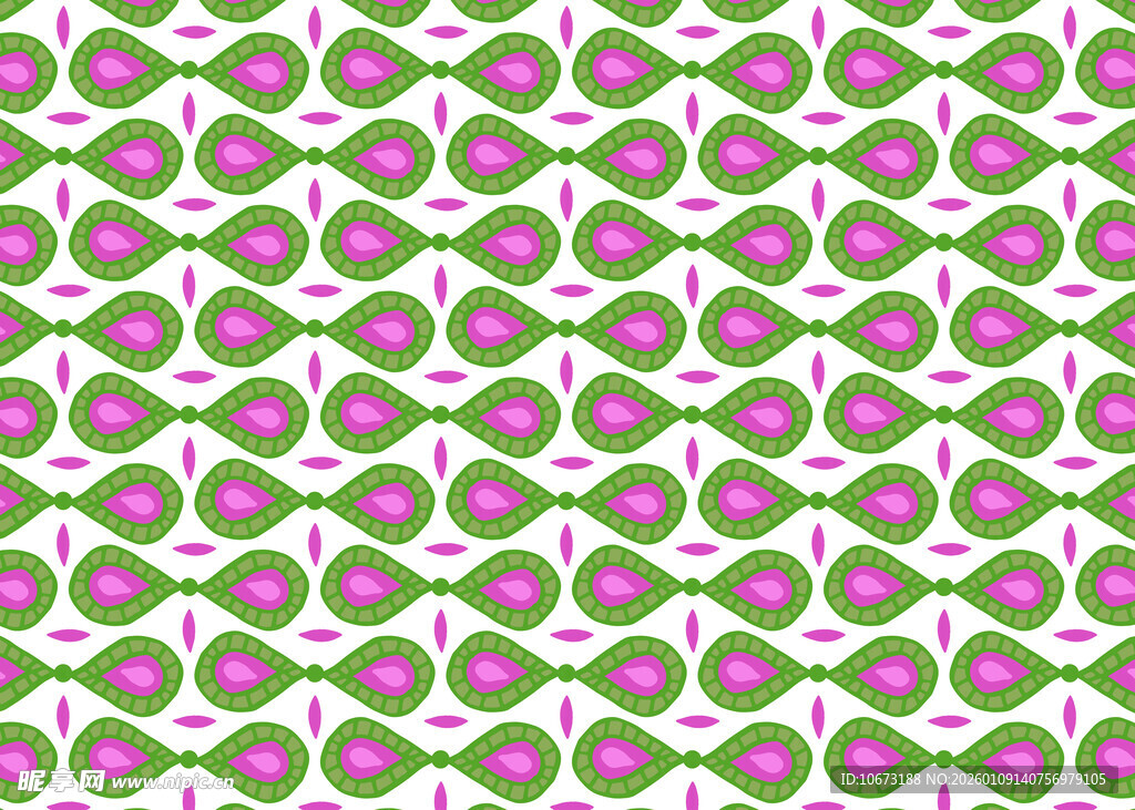 绿色几何图案无缝背景