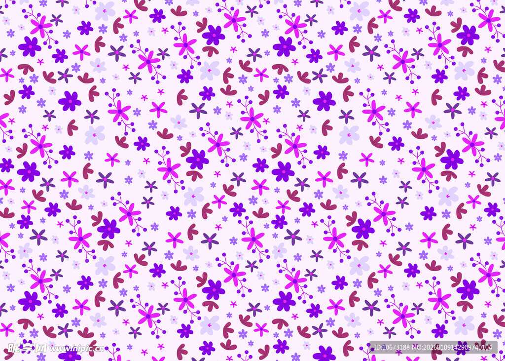 紫色碎花图案背景