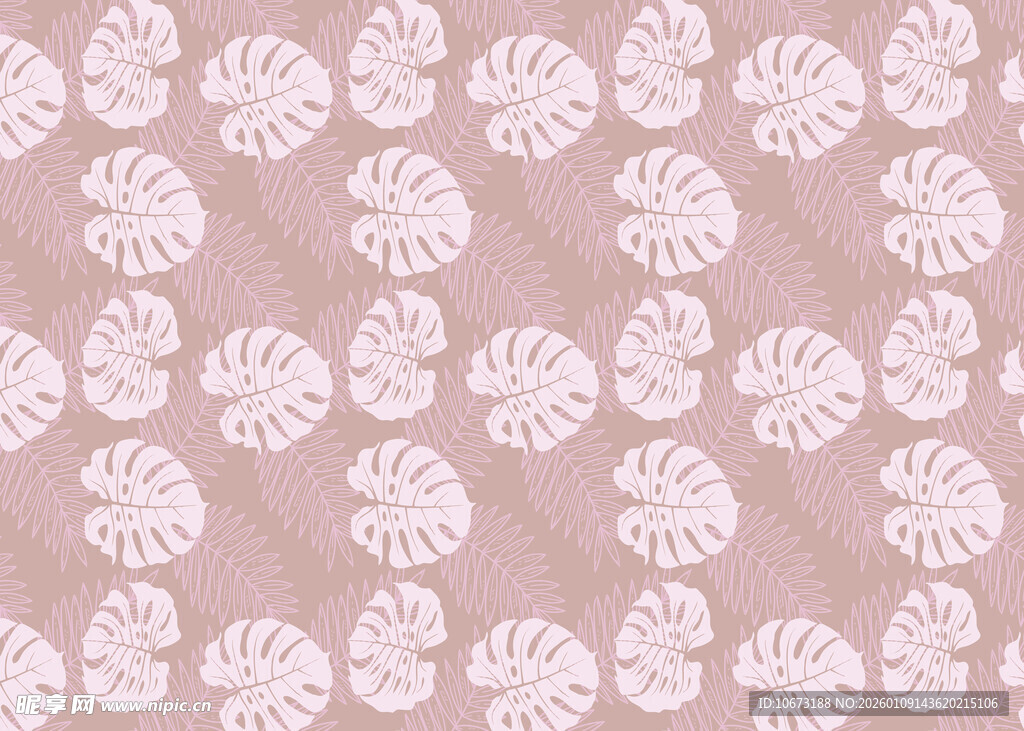 粉色花卉图案背景纹理