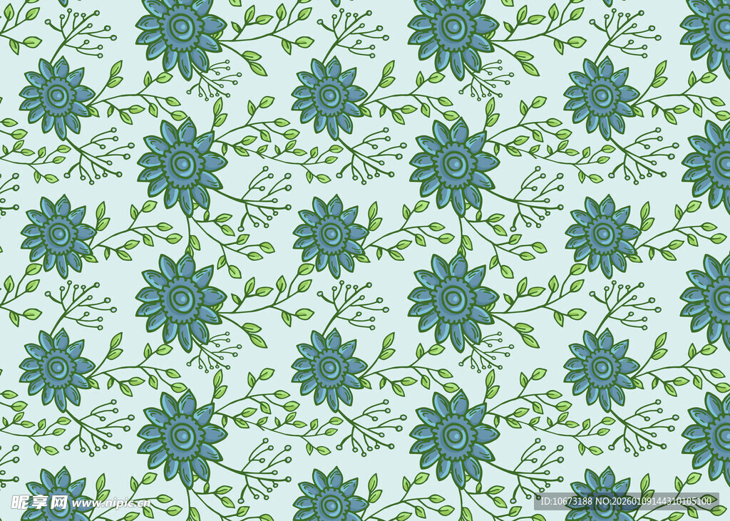 绿色植物花卉图案纹理