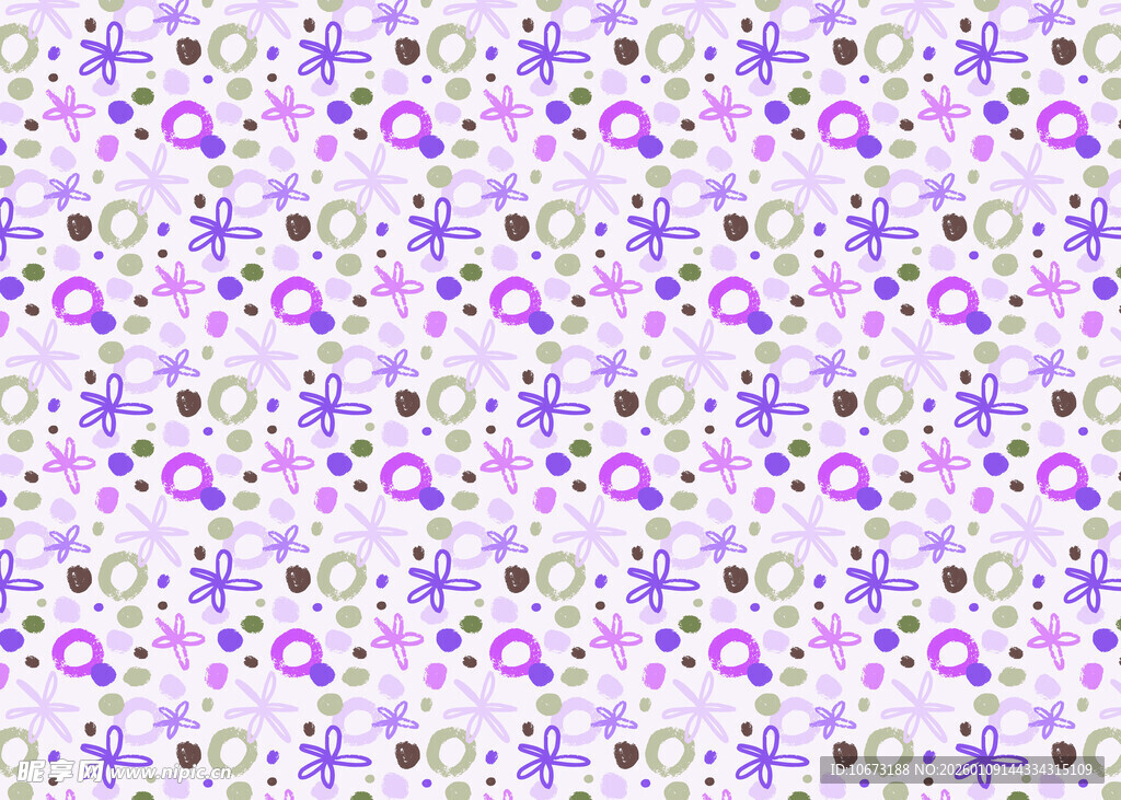 紫色花卉图案背景纹理