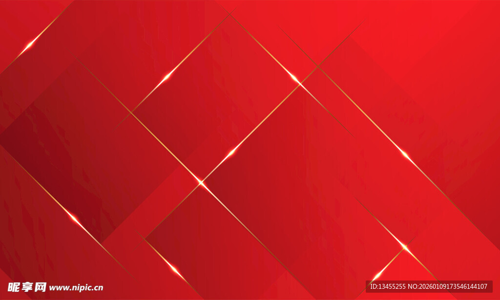 红色几何线条背景