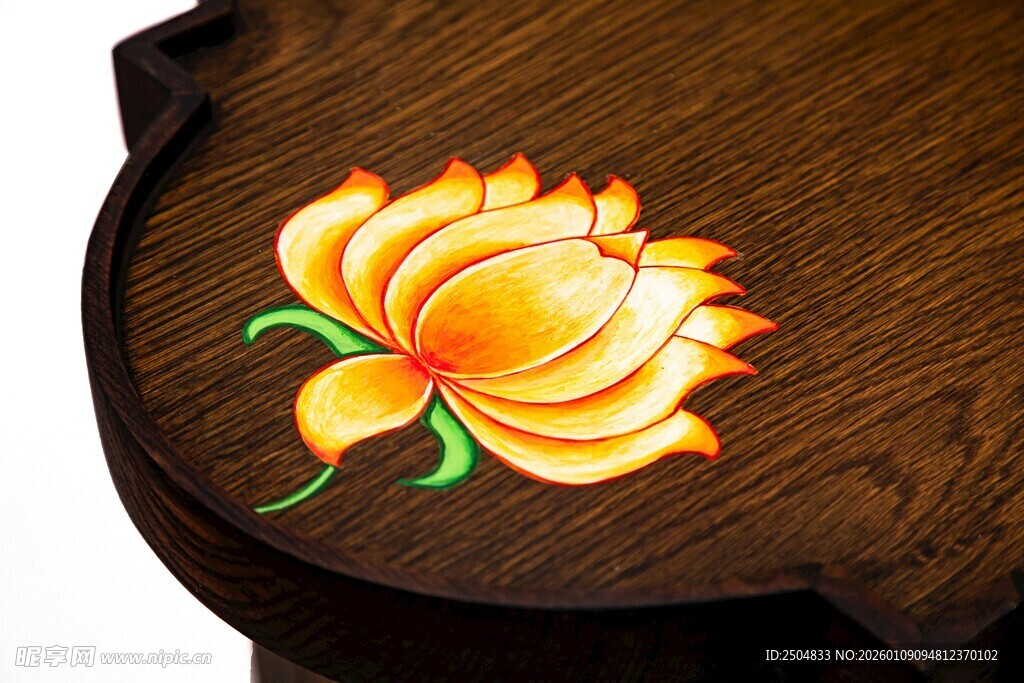 木雕莲花装饰图案