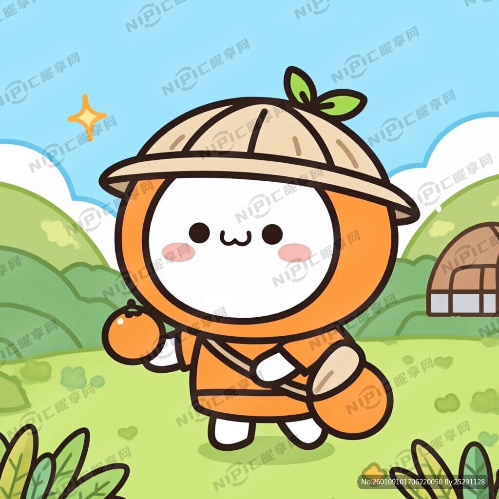 广西小砂糖橘研学卡通人物