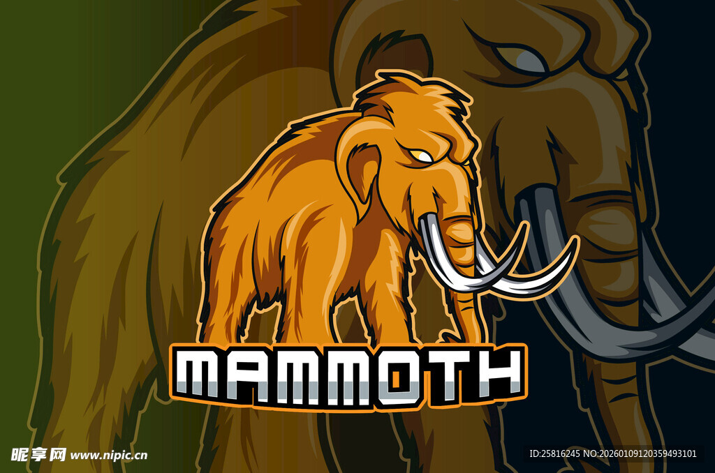 猛犸象卡通形象