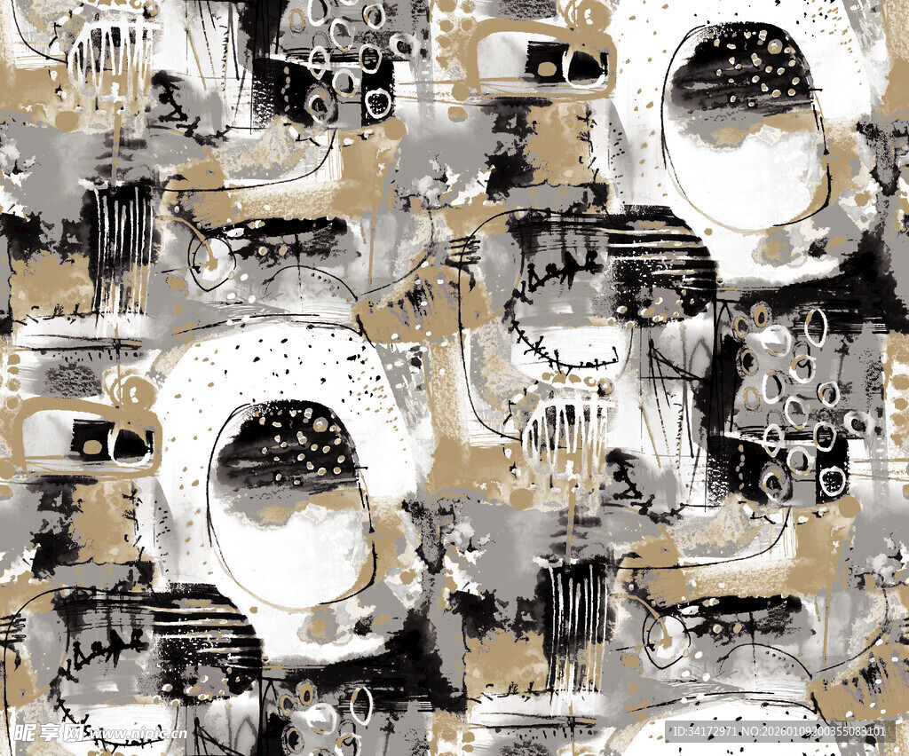 复古风格静物图案设计