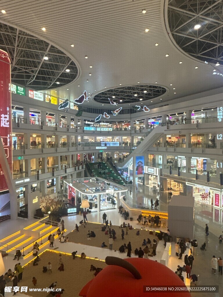 繁华商场内部全景
