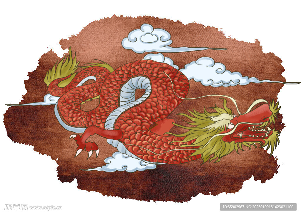 传统中式龙纹图案设计