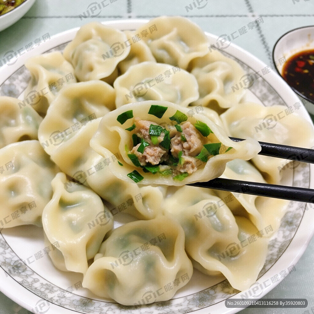 茴香鲜肉水饺
