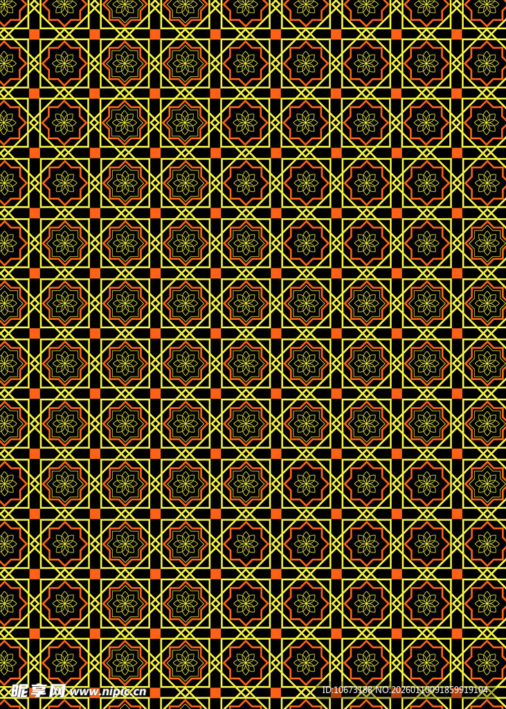 金色几何图案纹理背景