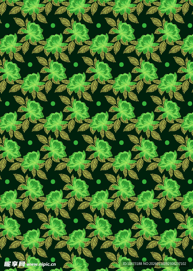 绿色植物图案纹理背景