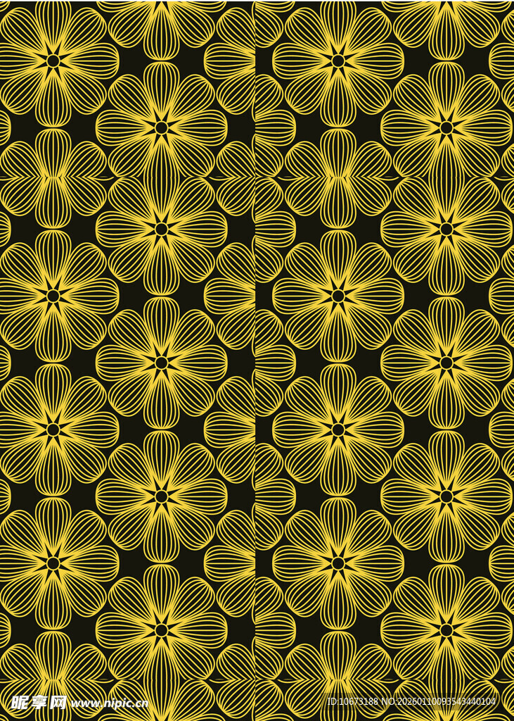 金色几何花纹图案背景