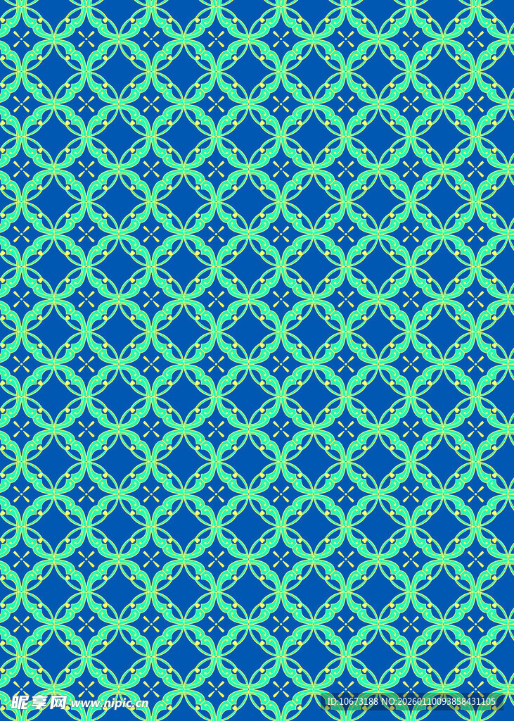 蓝绿渐变几何图案背景