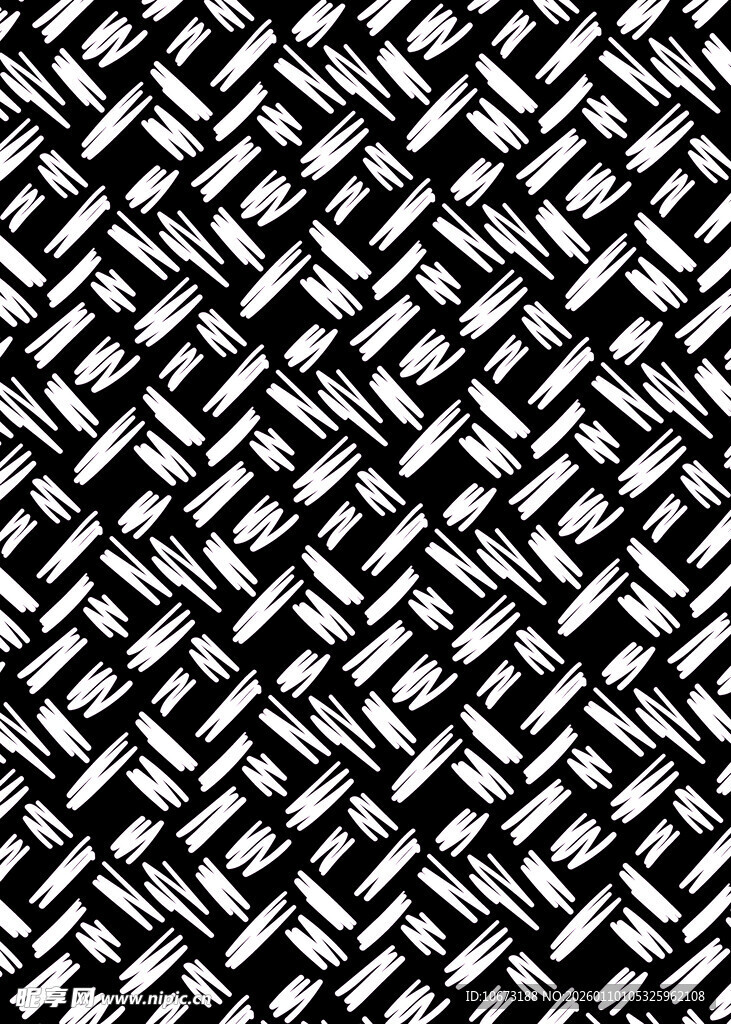 黑白几何编织纹理图案