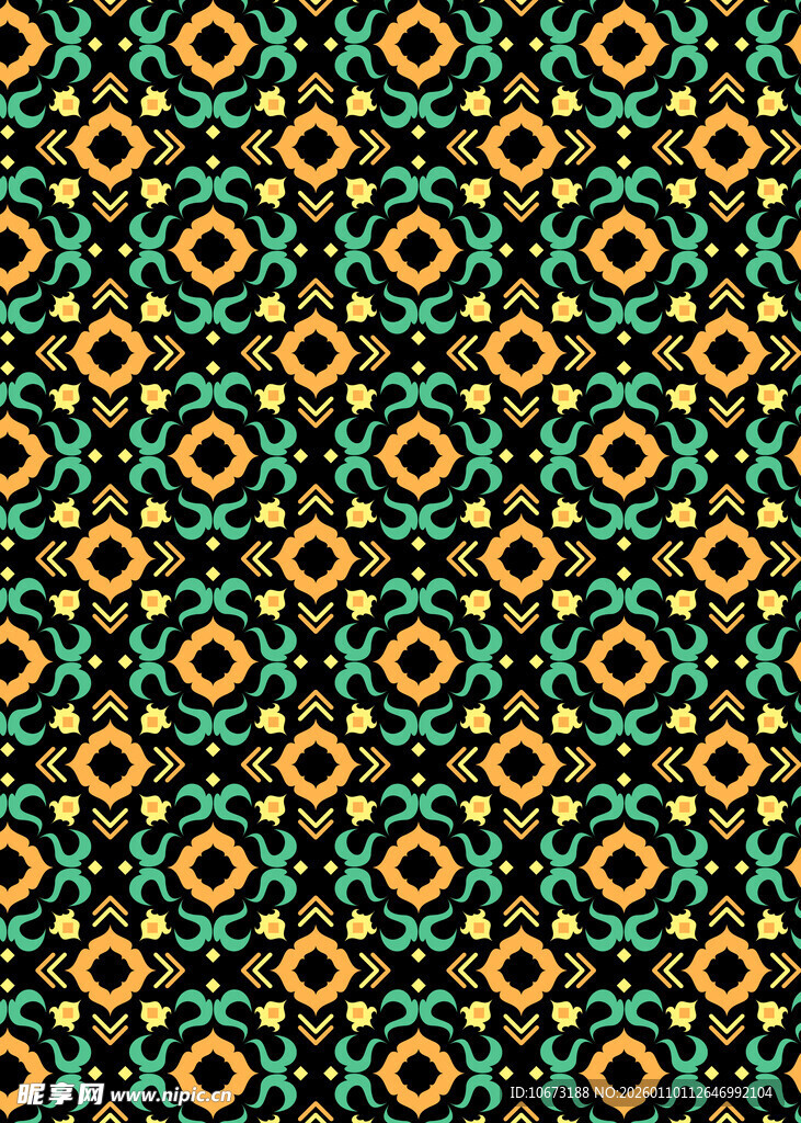 几何图案无缝花纹背景