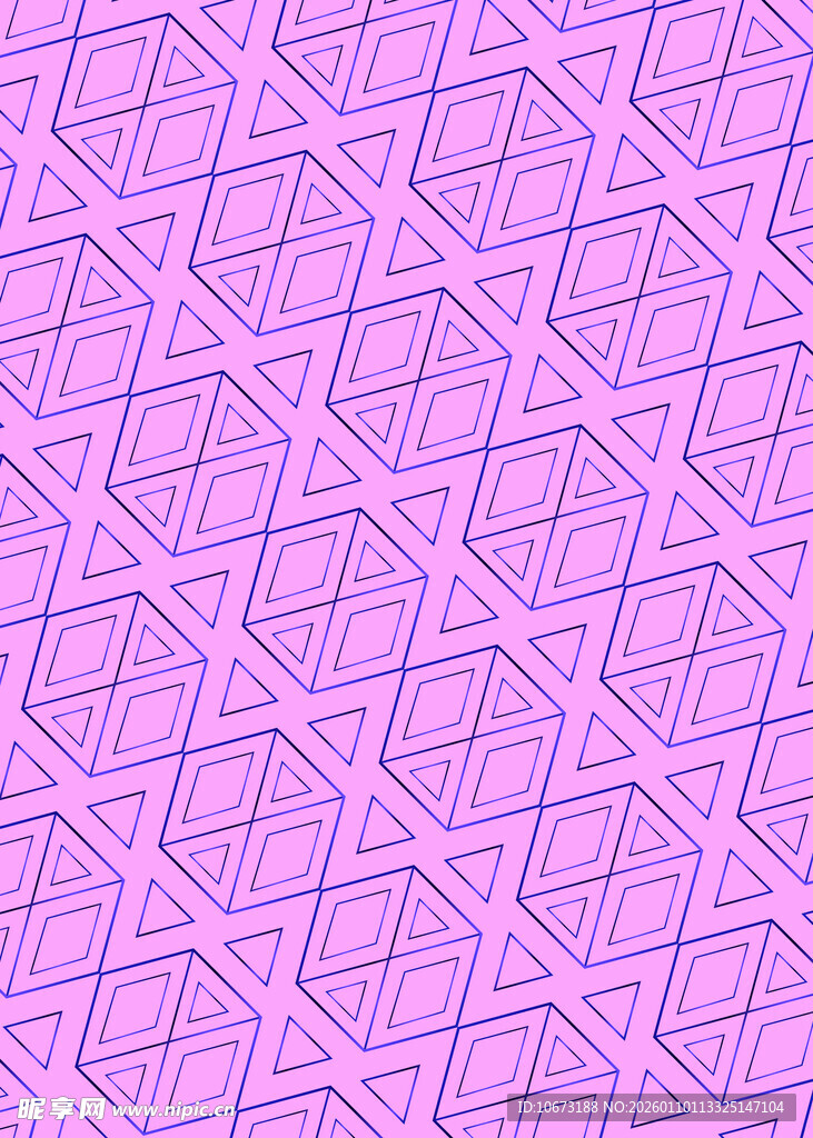紫色几何图案无缝背景