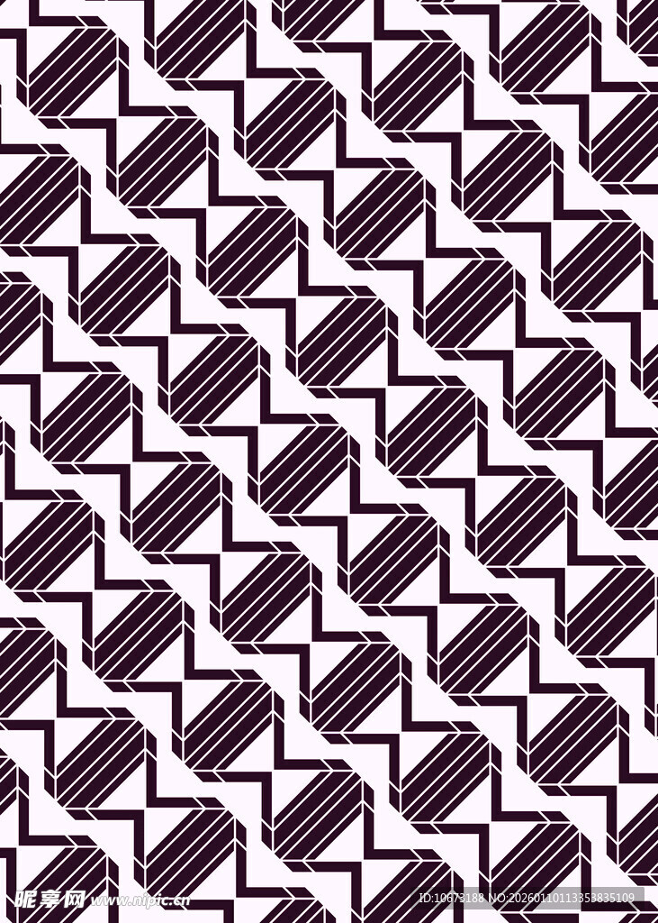 几何图案的紫色胶囊排列