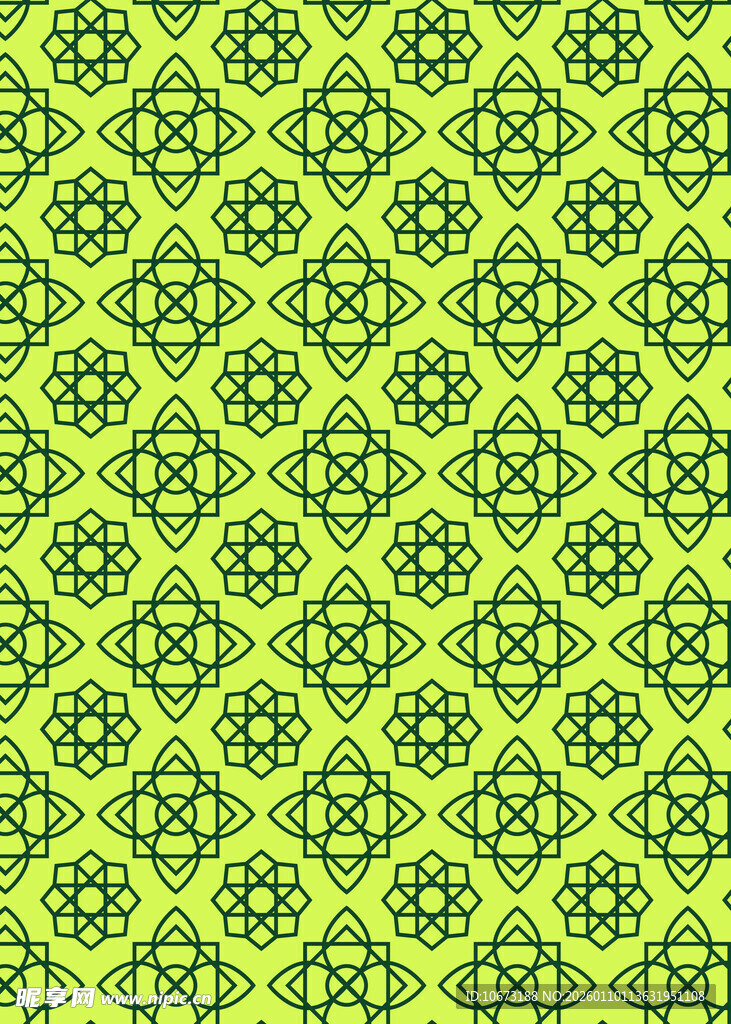 绿色几何图案背景纹理