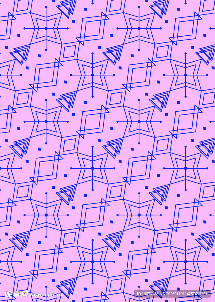 紫色几何图案无缝背景