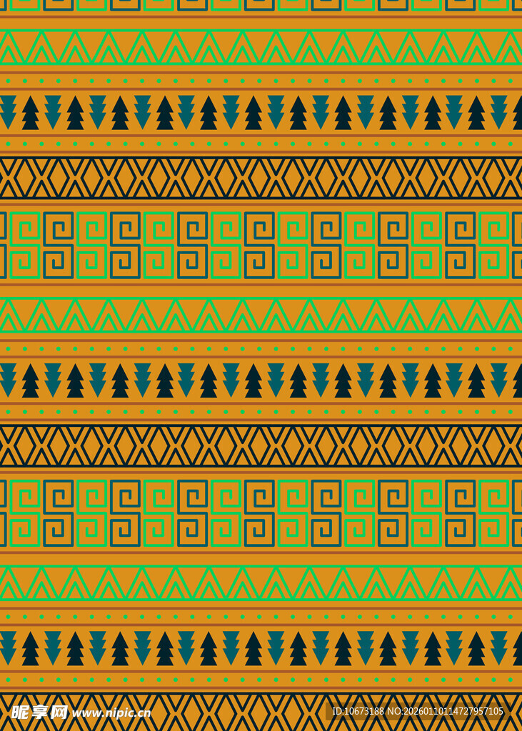 复古条纹几何图案背景