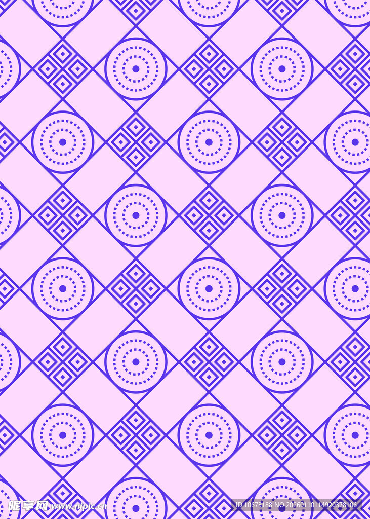 紫色几何图案无缝背景