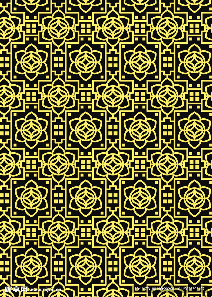 复古几何花纹图案背景