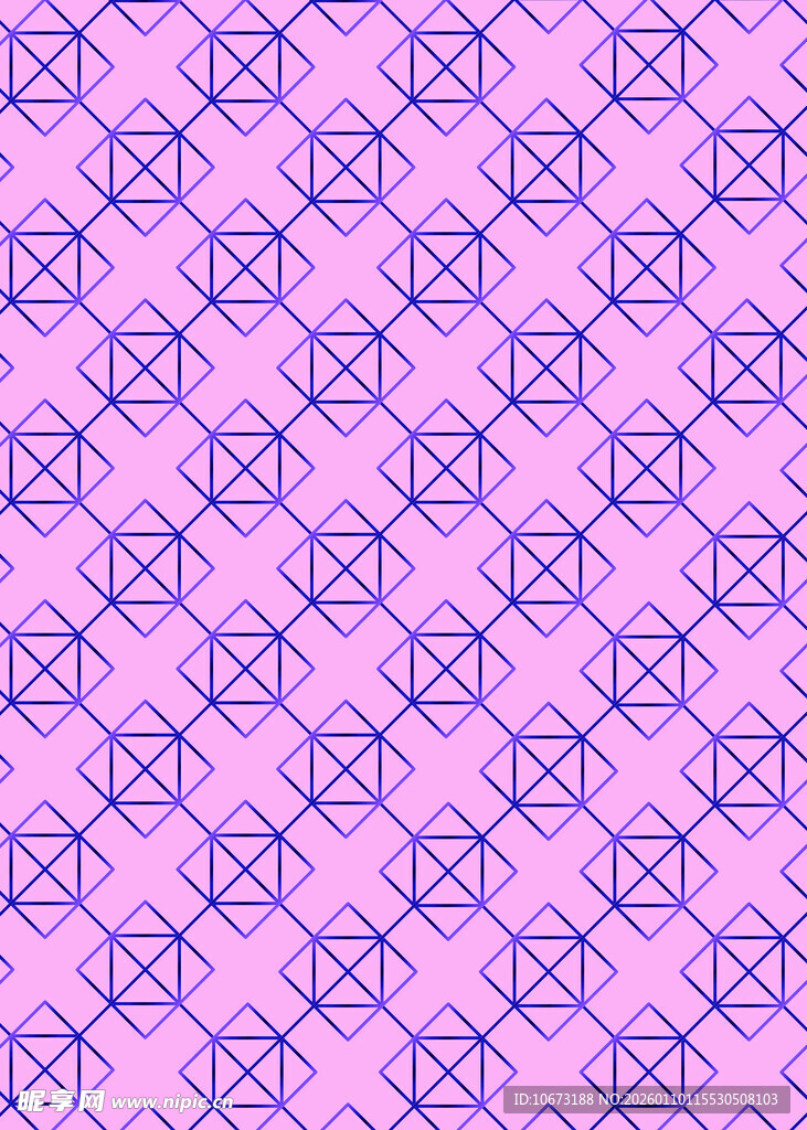 粉紫几何图案无缝背景