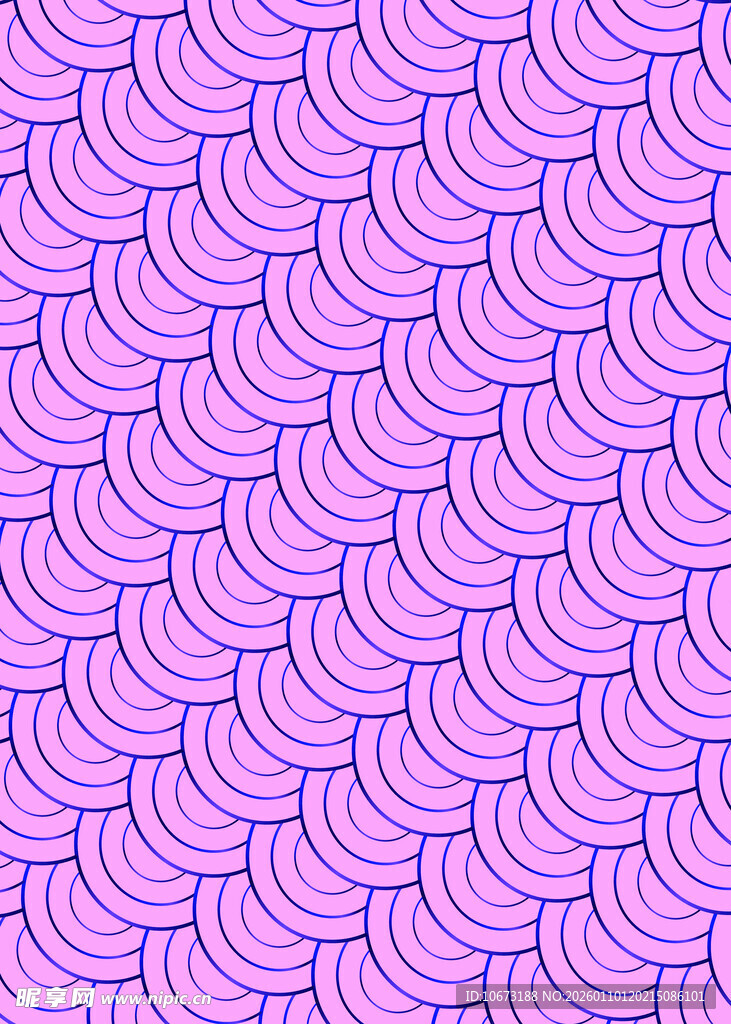 紫色鱼鳞状几何图案背景
