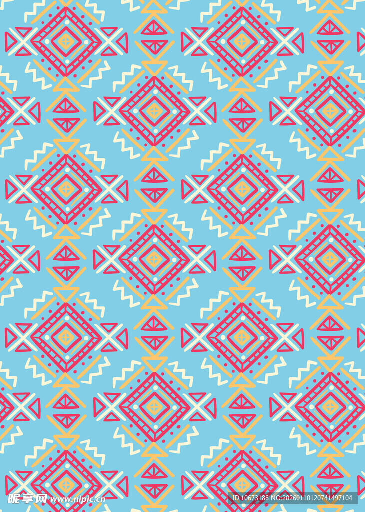 民族风几何图案背景