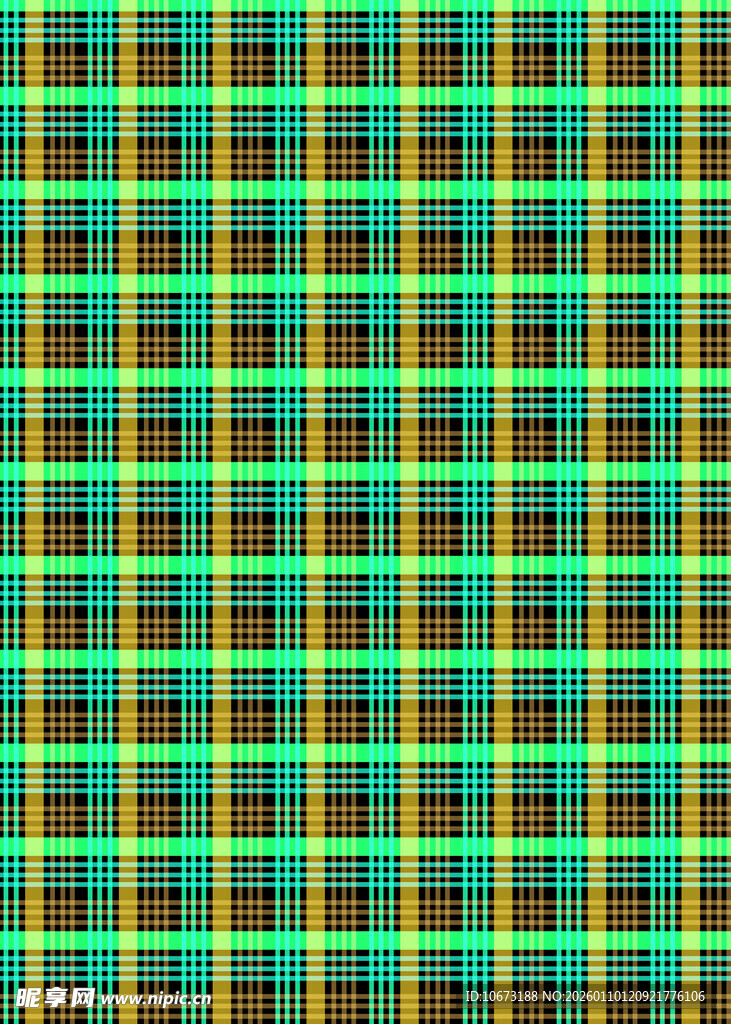 绿黄格子图案背景