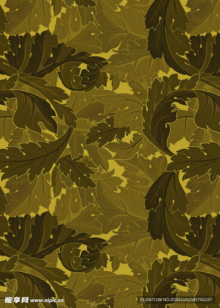 迷彩树叶图案纹理