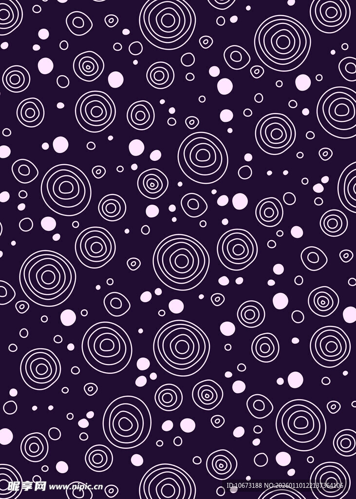 紫色螺旋圆点图案背景