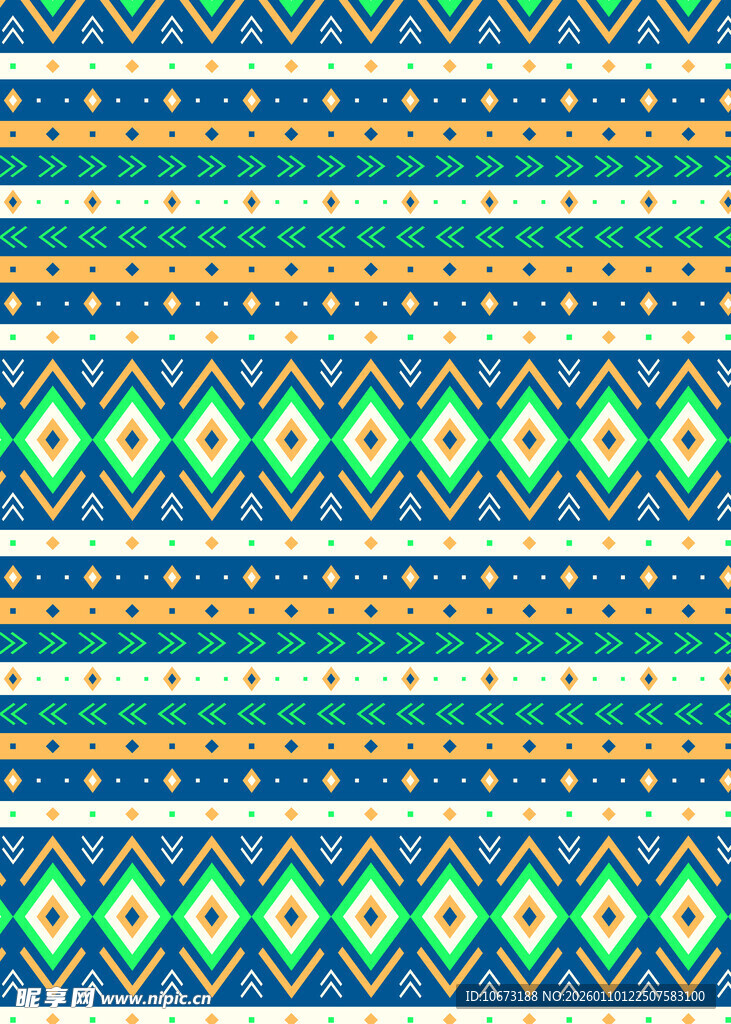 民族风几何图案条纹背景