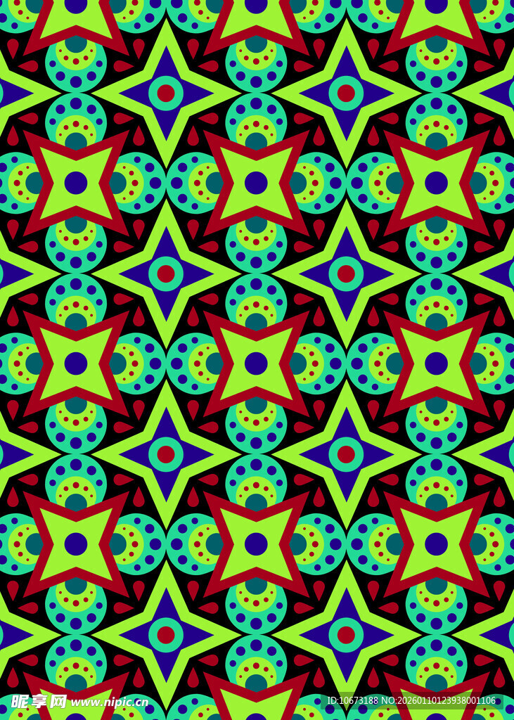 多彩几何图案装饰纹理