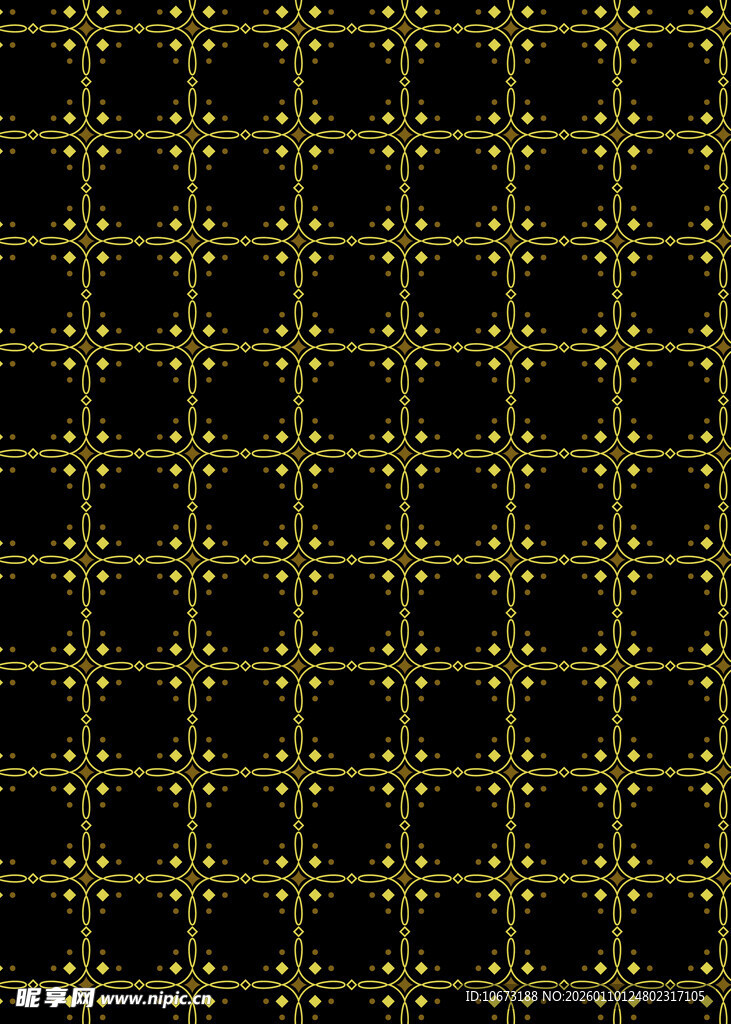 黑色底金色方格纹理图案