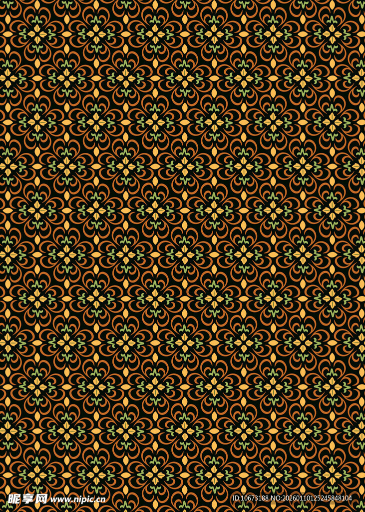 复古几何花纹图案背景