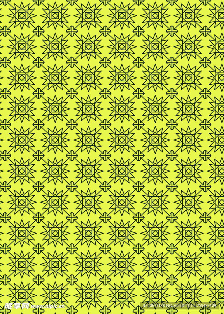 黄绿几何图案背景纹理