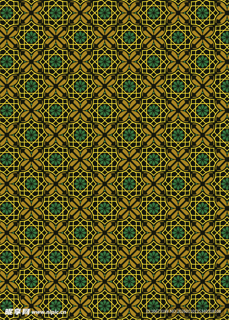 复古几何花纹背景图案