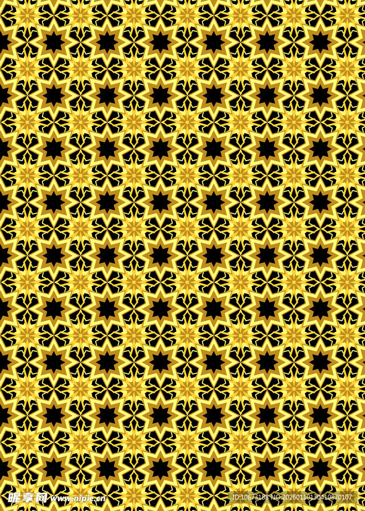 黄色蜂巢状图案纹理背景