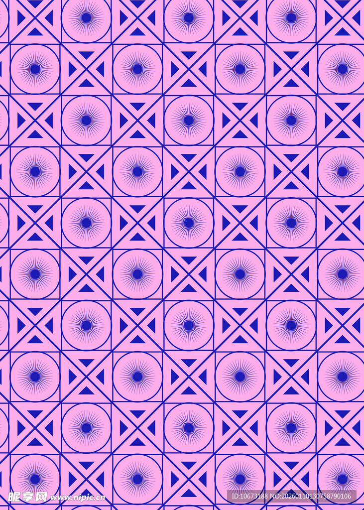 紫色几何图案无缝背景