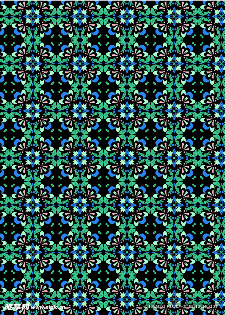 几何图案无缝花纹背景