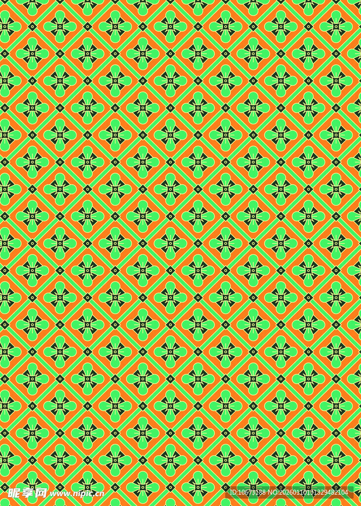 黄绿底绿色图案几何纹理
