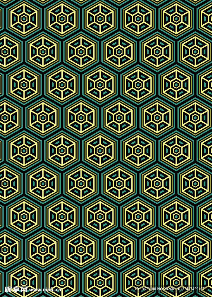 复古几何花纹图案背景