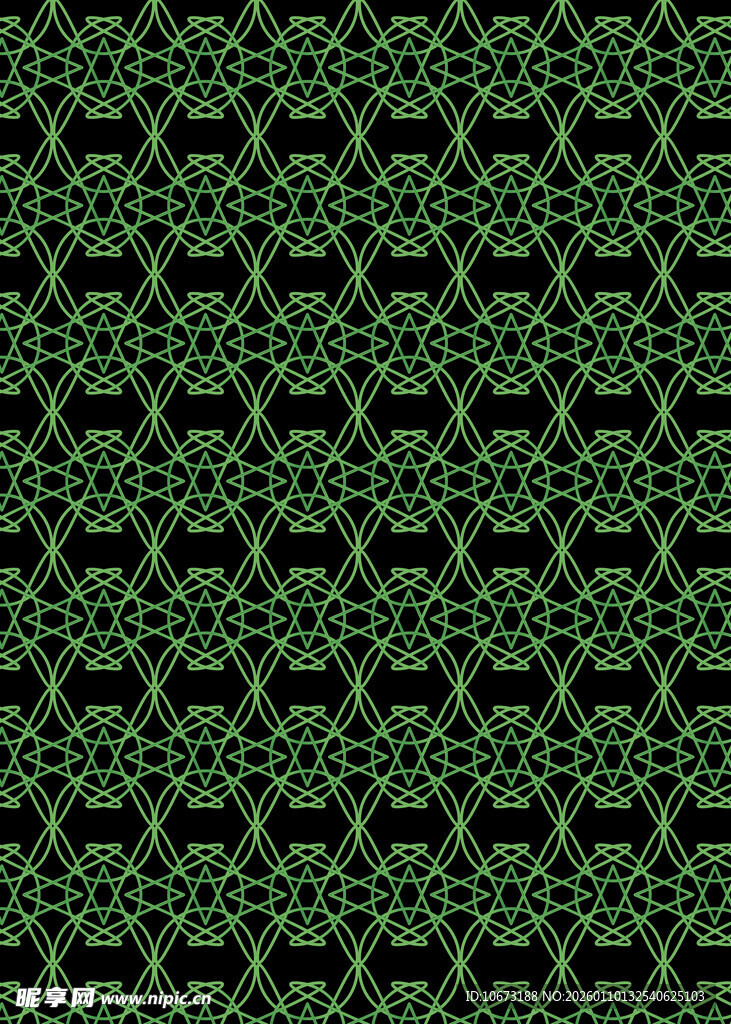 绿色几何图案无缝背景