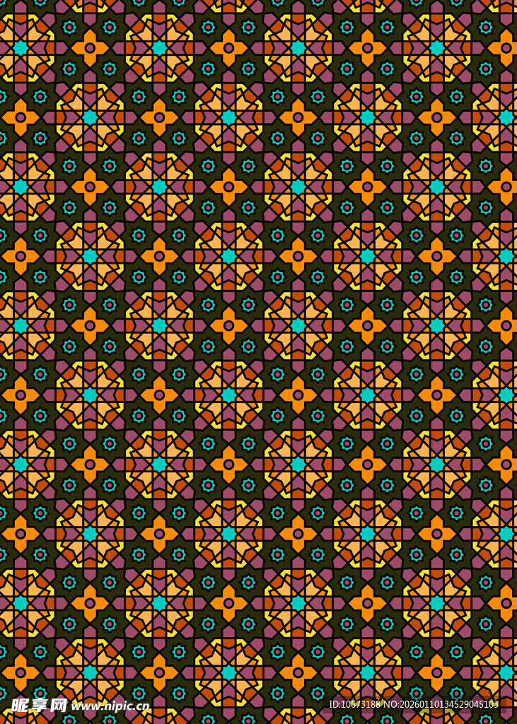 多彩几何图案背景纹理